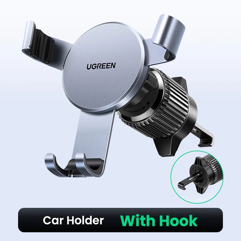 【New-in Sale】UGREEN Car Phone Holder Gravity Phone Stand For Xiaomi Samsung iPhone 16 15 14 Pro Max Air Vent Car  Holder Stand