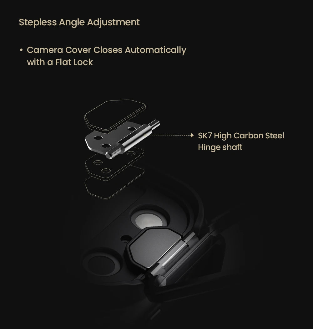 NILLKIN 1500D Aramid Fiber Magnetic Cover For Iphone 17 Pro Max / Iphone 17 Pro Transparent Black Lens Cap Stand Kevlar Cover