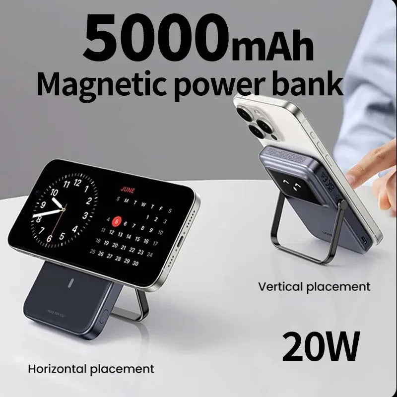 UGREEN 5000mAh Wireless PowerBank 20W Magnetic Fast Charging power bank for iPhone 16 Pro Max 15 XIAOMI Outdoors Portable Batter