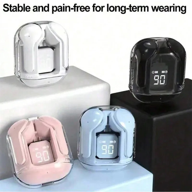 Original T2 Bluetooth Headphones TWS Transparent Wireless Bluetooth Headset HIFI Sound Quality Bluetooth 5.3 For Xiaomi Earbuds