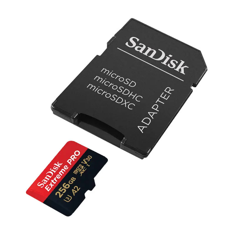 SanDisk Memory Card Extreme Pro Micro SD Card 64GB 256GB 512GB A2 U3 V30 4K UHD TF Card Up To 200M/s Flash Card for Camera Drone
