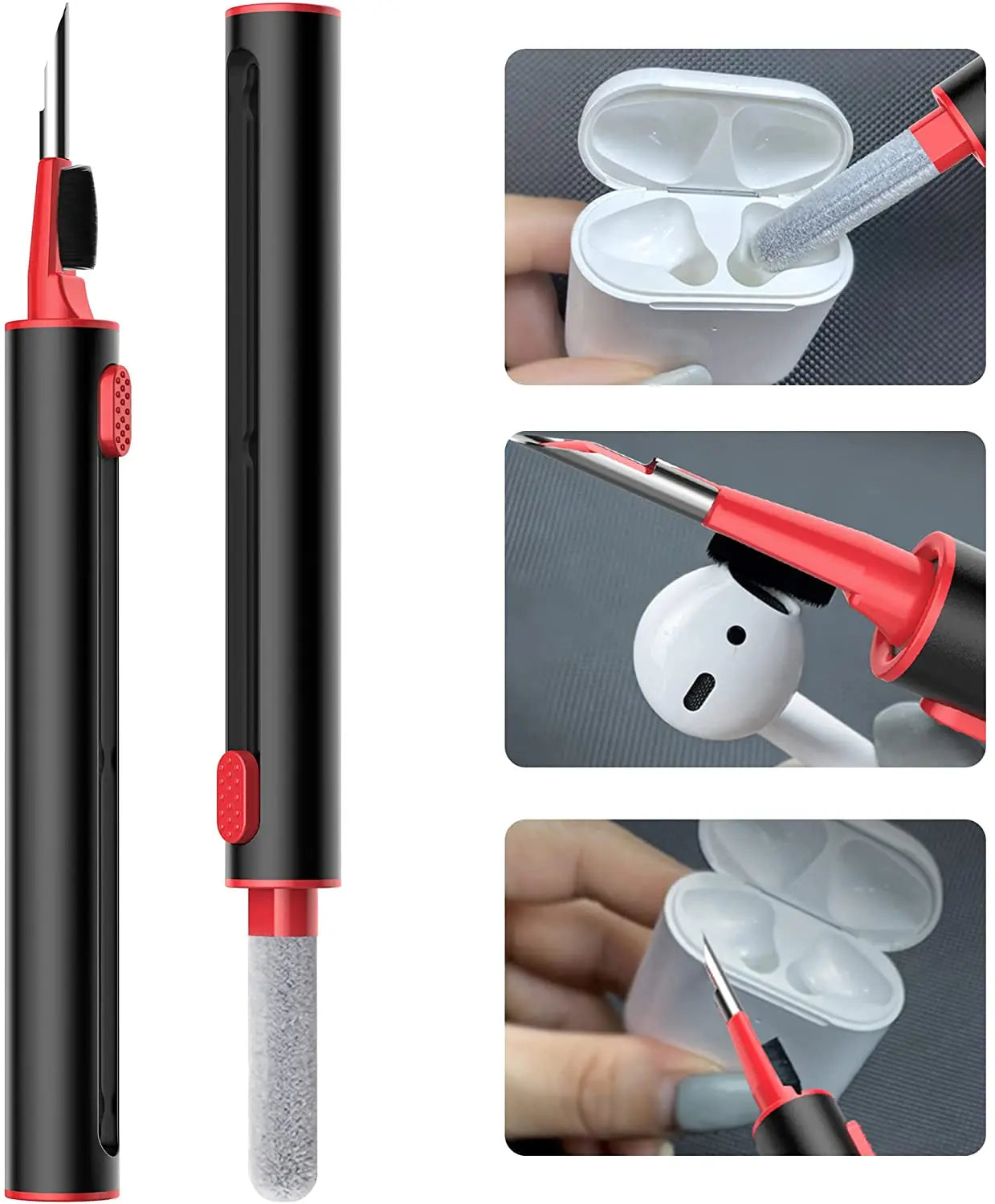 Cleaner Kit for Airpods Pro 1 2 Bluetooth Earbuds Cleaning Pen Airpods Pro Case Cleaning Tools for iPhone Xiaomi Huawei Samsung