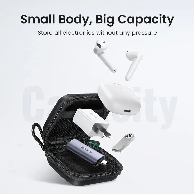 UGREEN hard earphone case for AirPods & Sennheiser