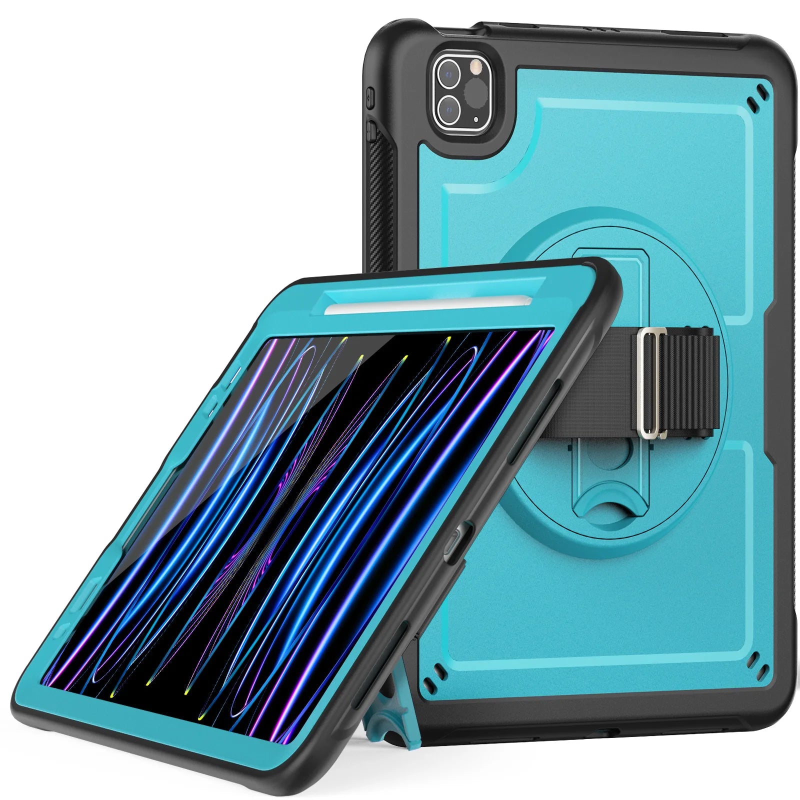 Rotation Stand Tablet Case For iPad Pro 2024 13 11 M4 Mini Air 3 4 5 6 7 8 9 10th Generation 10.9 inch Shockproof Hard Cover