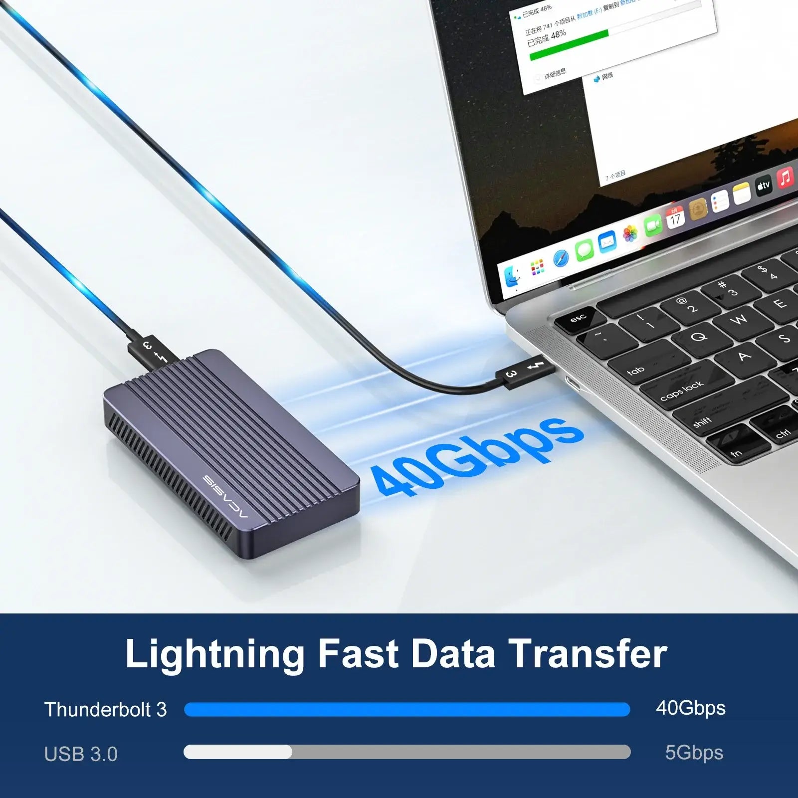 acasis thunderbolt 4 usb 4.0 mobile docking hub