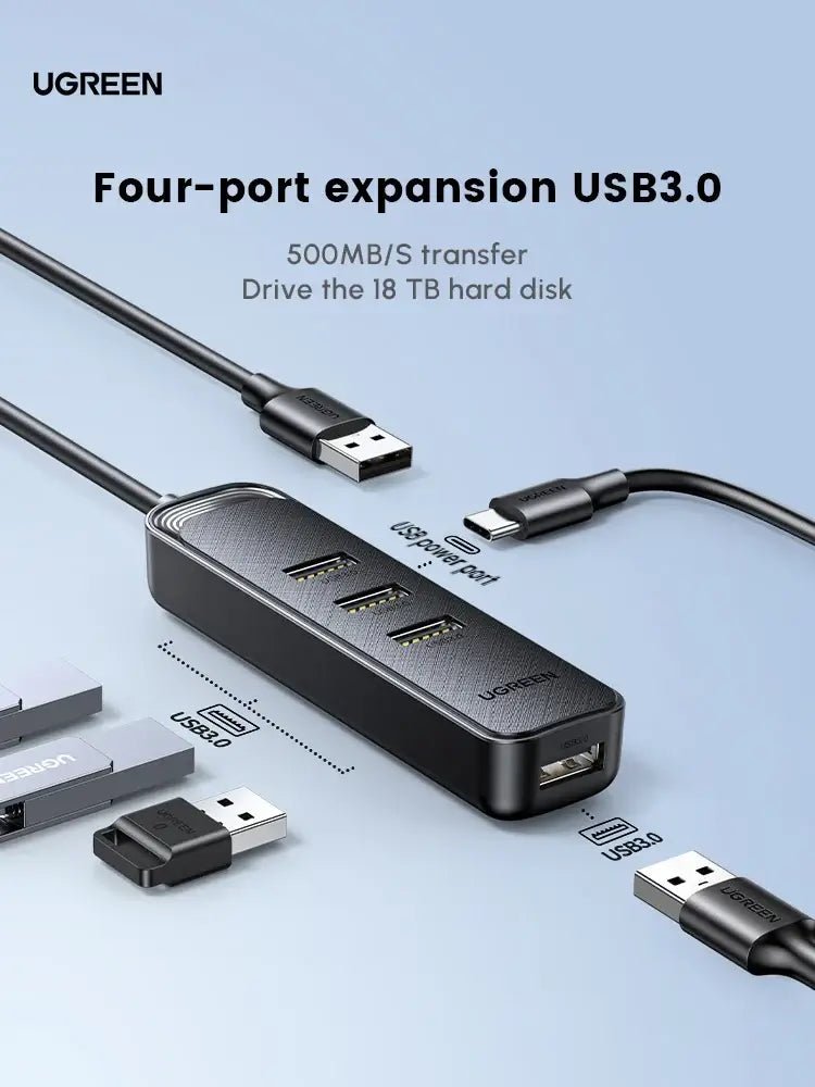 UGREEN 4-Port USB 3.0 Hub – Techs Park