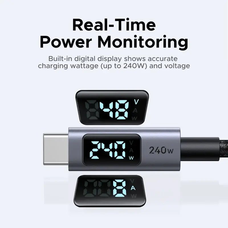 UGREEN USB-C Cable 240W Digital Display Fast Charging Cable