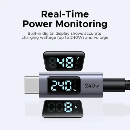 UGREEN USB-C Cable 240W Digital Display Fast Charging Cable