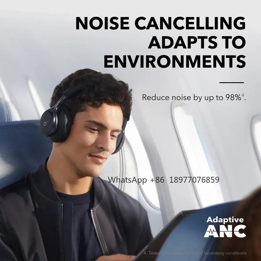 Soundcore By Anker Space One Active Noise Cancelling Headphones Wireless Bluetooth Headphones Wireless Bluetooth Headset