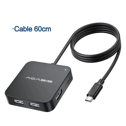 ACASIS USB-C Hub 6 in 1 aluminum design Techs Park