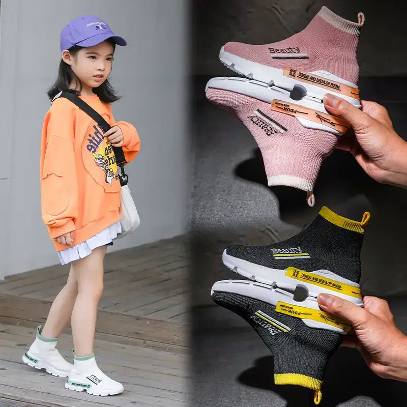 Children’s Flying Woven Breathable Mesh Sneakers (Ages 4–16)