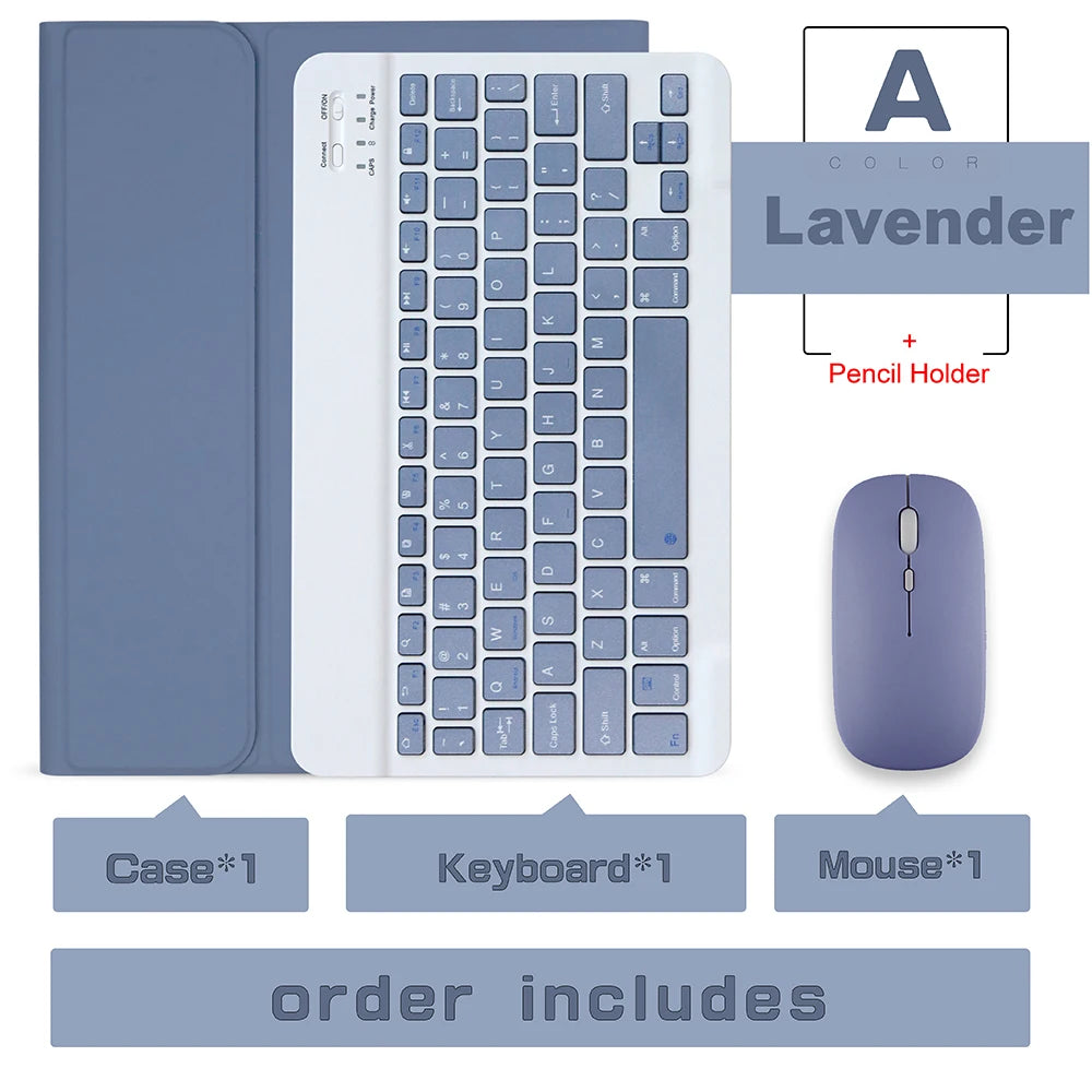 Magic Keyboard Case for iPad Pro 13 2024 M4 Pro 11 Air 5 M3 10th Funda M2 iPad Pro 12.9 Case Bluetooth Keyboard Wireless Mouse