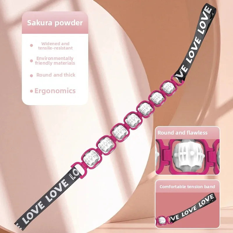 Pull Back Strip Massager Multifunctional Roller Type Massager Unclogging Meridians Open Shoulder Open Back Manual Roller