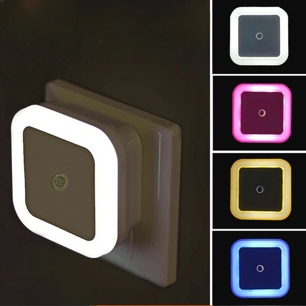1/2PCS  Wireless Night Light LED Motion Sensor Light Night Lamp Children Bedroom Bedside Table Cabinet Lighting EU/US Plug Lamps