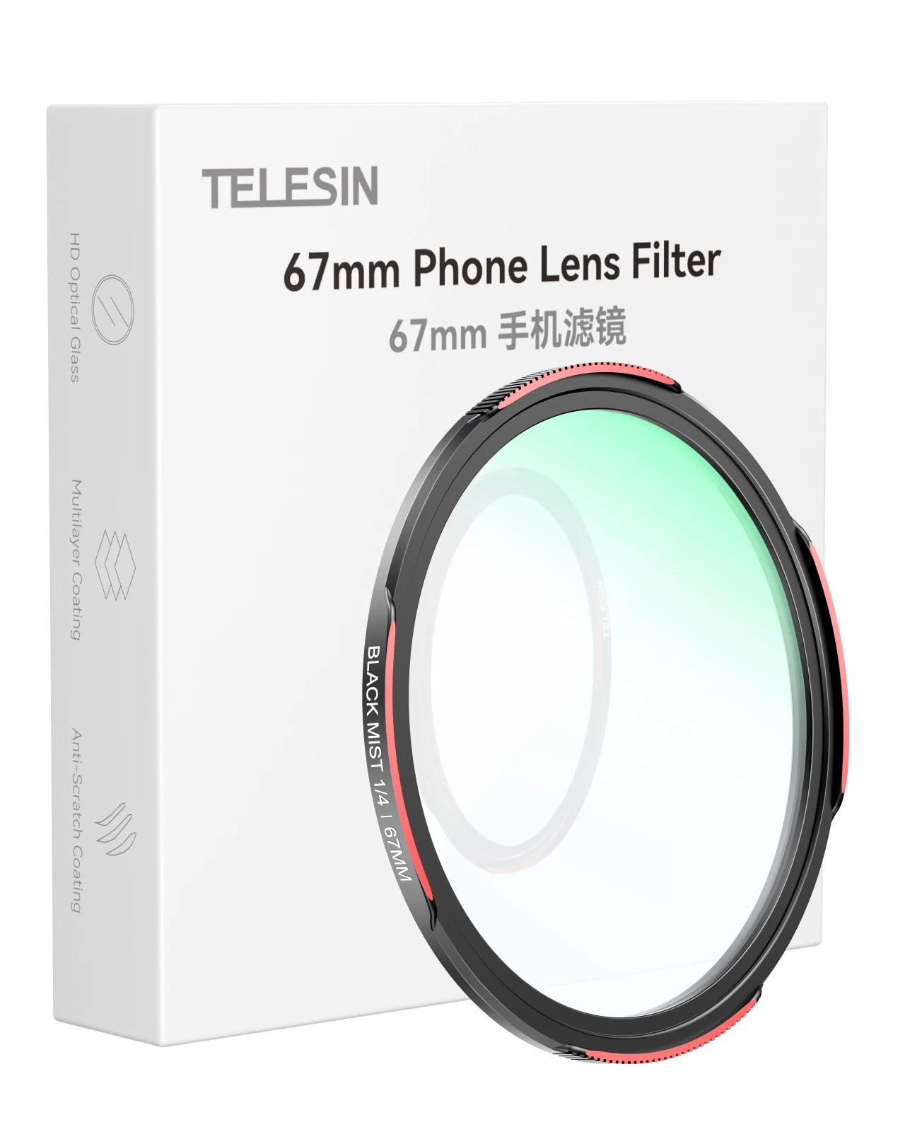 TELESIN Universal Phone  Filter CPL ND2-32 For Smartphone with Universal filter holder For Iphone Andriod phone Accessories