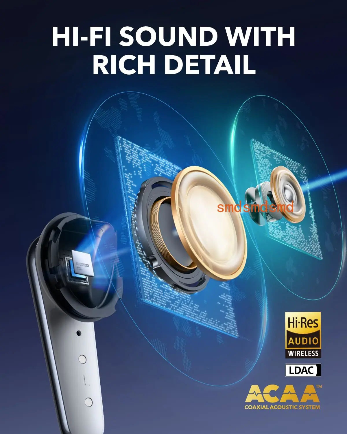 Soundcore Liberty 4 Pro by Anker, Noise Cancelling Wireless Earbuds, 7-Sensor and Real-Time Adaptive Noise Cancelling, A3954