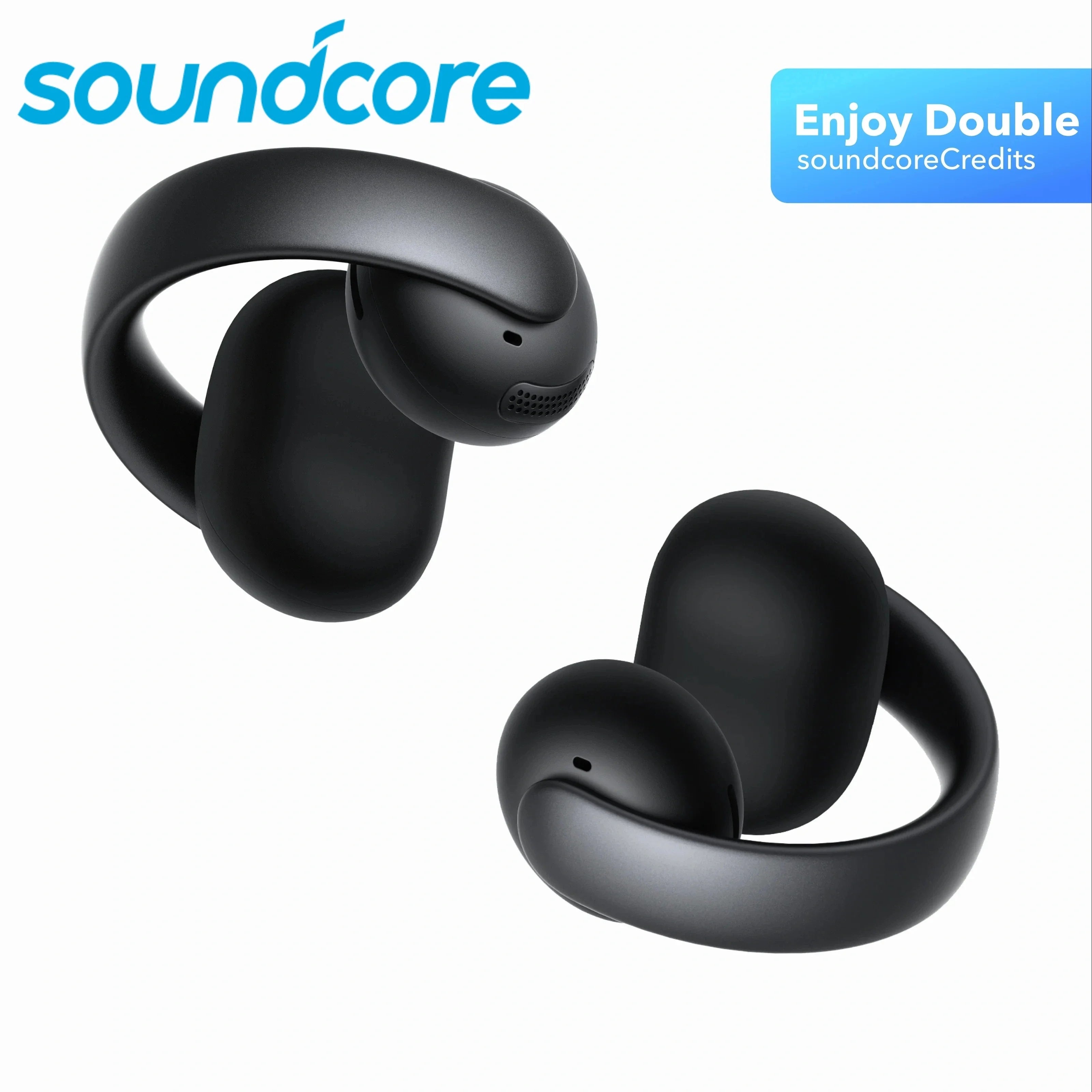 New Arrival Original Anker Soundcore AeroClip Open Ear Earbuds Wireless Bluetooth Earphone Sport Clip On Soft Adaptive Comfort