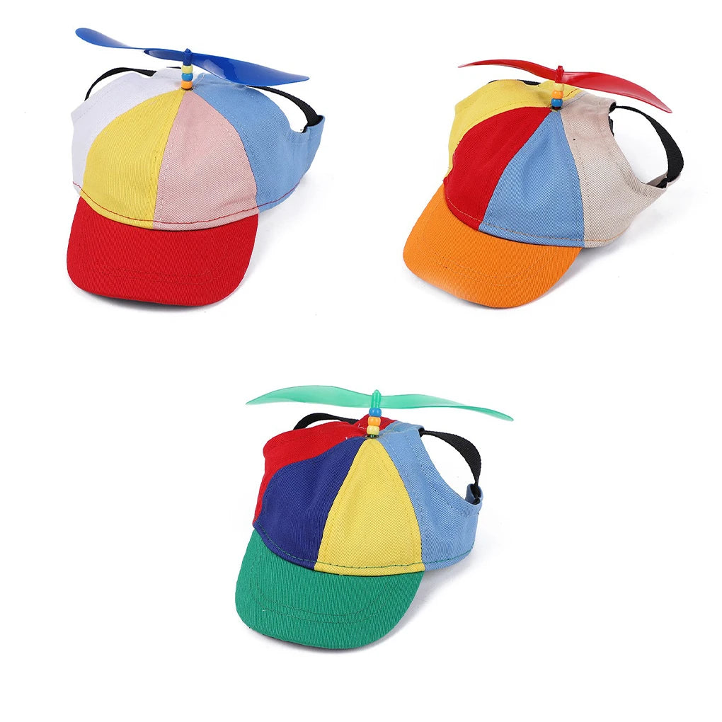 Pet Propeller Hat Colorful Detachable Adorable Sunproof Breathable Replacement Summer Outdoor Decorative Cap Cat Dog Supplies