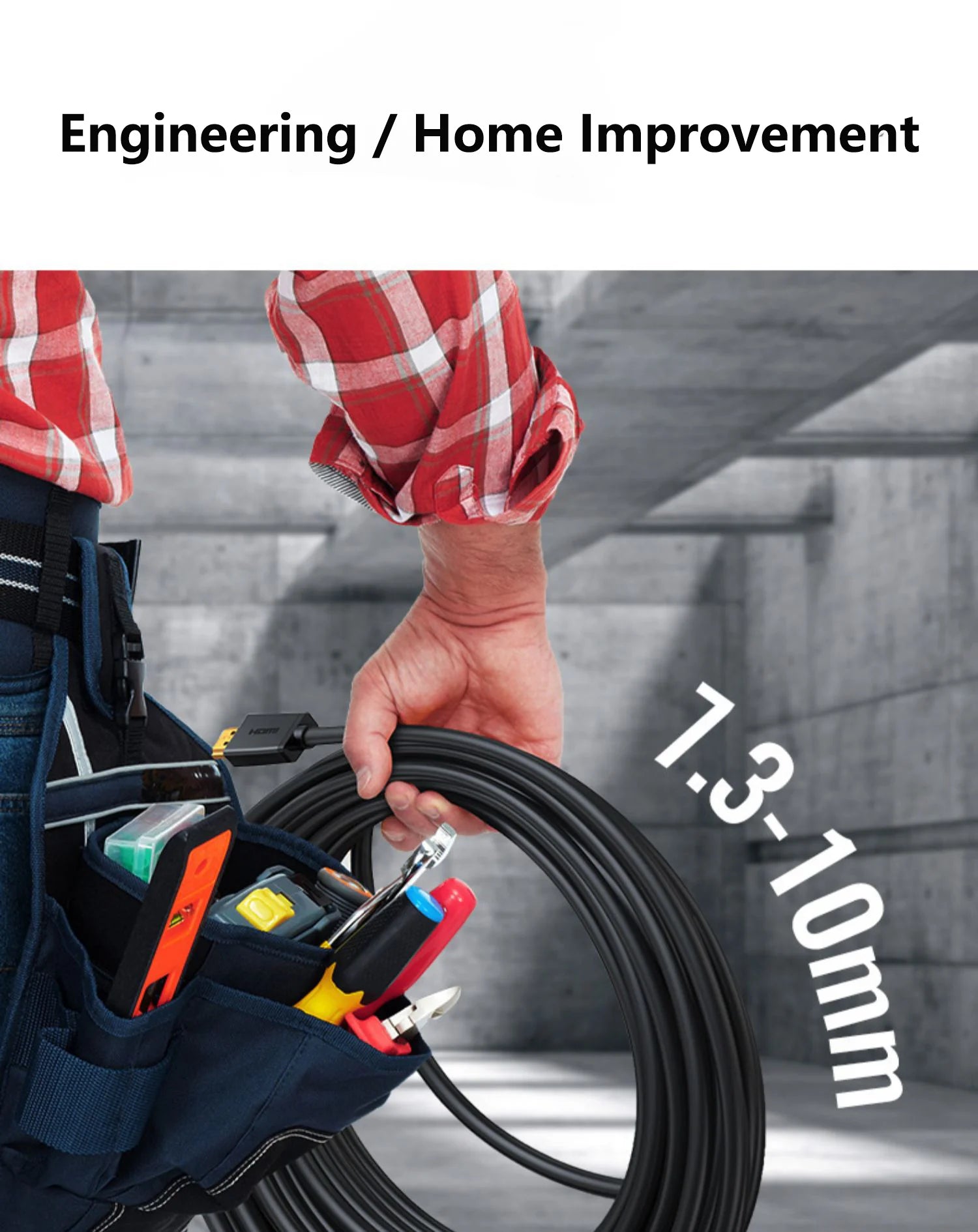 UGREEN Engineering HD-MI 2.0 Black Digital Connecting Cables PVC Material HD-MI Cable Thickened Gold-plated Connector