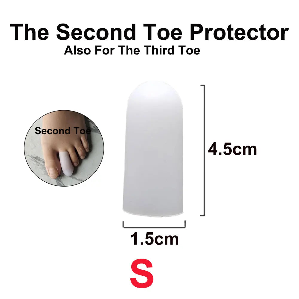 1pcs Breathable Toe Protectors For Ingrown Nails, Hammer Toes, Greek Toe, Blisters Toe Separator Relieving Toe Rubbing