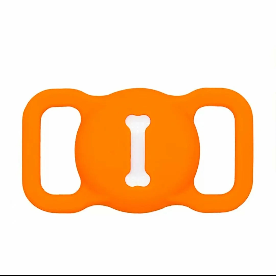 for Airtag Dog Collar Holder, Air Tag Protective Cat Airtag Dog Collar,Silicone AirTags GPS Tracking Accessories,Air Tags with B