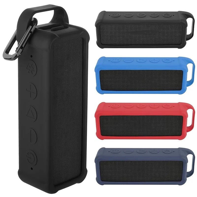 For Anker For Soundcore 2 Silicone Case with Carabiner for Easy Carry Protect Your Speaker from Everyday Damage