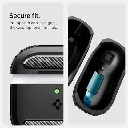 Spigen Rugged Armor Case for Apple AirPods 4 front view Techs Park