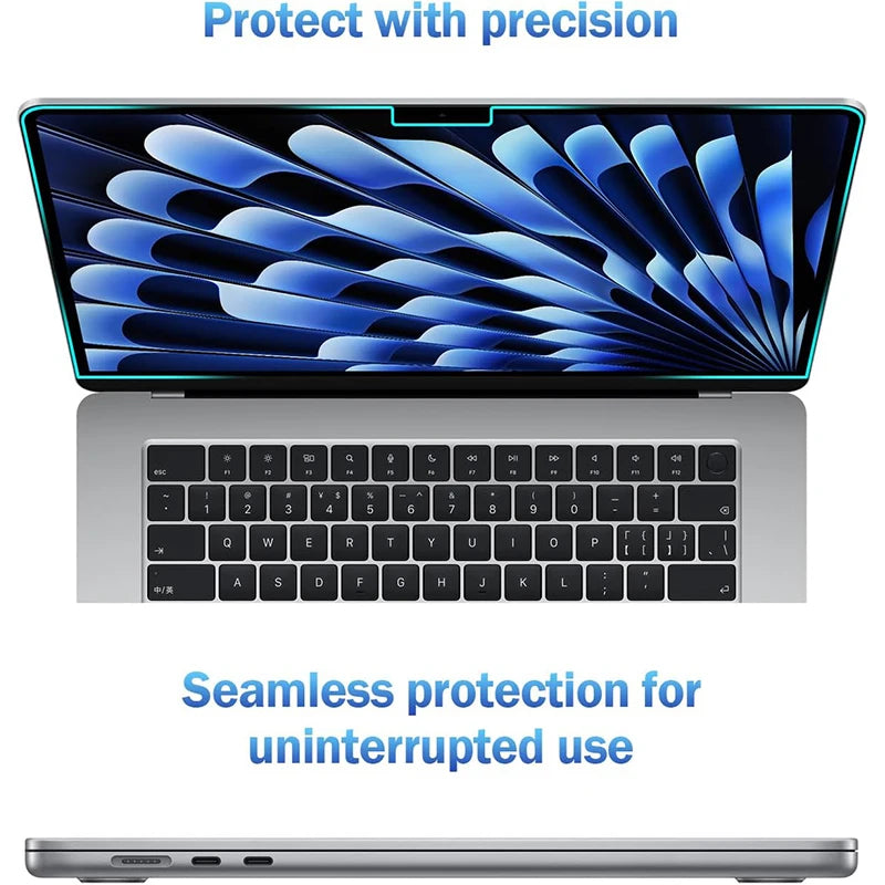 9H Tempered Glass Screen Protector For Apple MacBook Air 15.3 Inch 2023 Model A2941 Anti Scratch HD Clear Protective Film