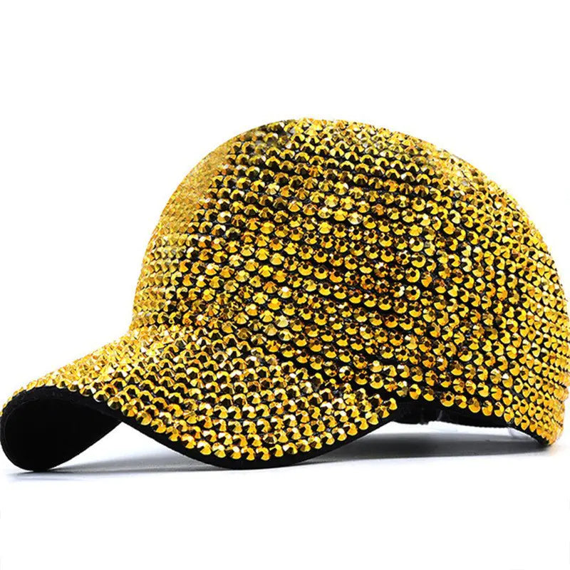 Shiny Trendy Women’s New Dot Diamond Baseball Hat