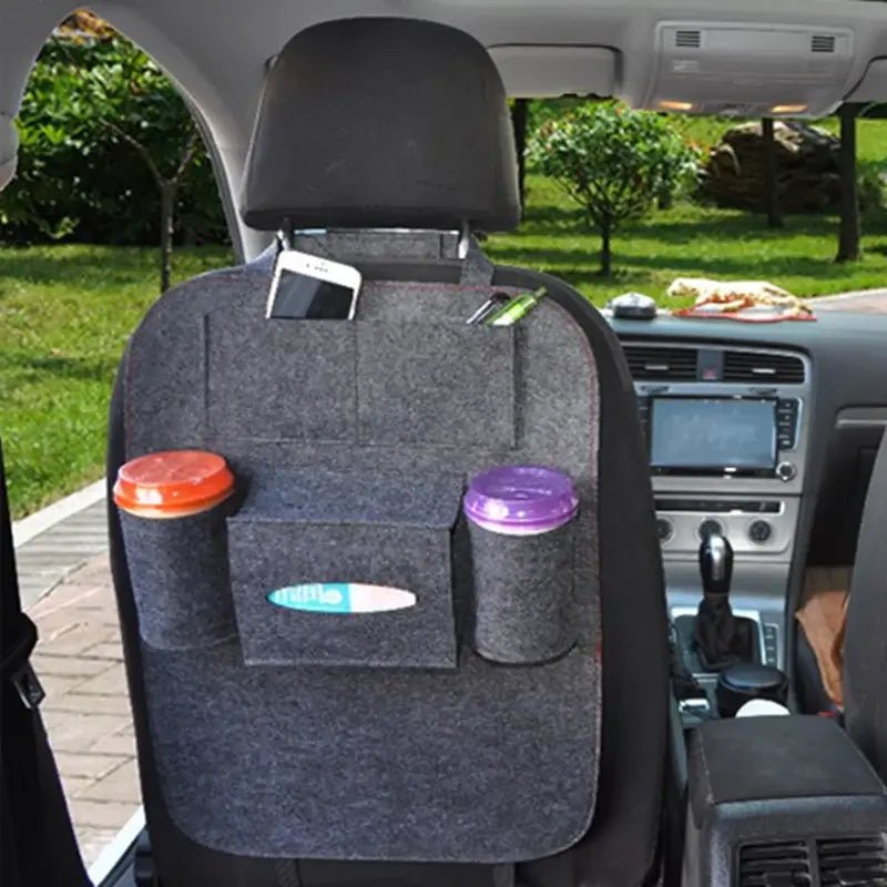 Colourful Chair Back Storage Bag – Multi-Pocket Car Seat Organizer 