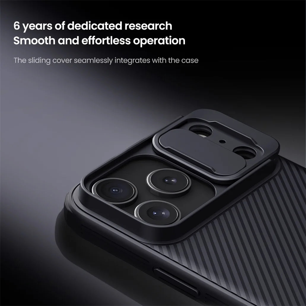 NILLKIN For iPhone 17 Pro Max / 17 Pro Case CamShield Pro Shockproof Privacy Protection Slide Camera Cover For iPhone 17 / Air