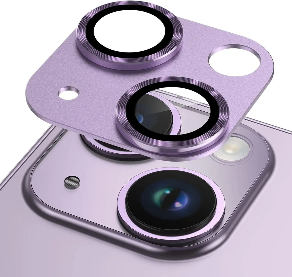 Metal Tempered Glass Camera Lens Protector Cover For iPhone 15 Pro Max 14 Plus 13 Mini 15Pro 14Pro Protection Phone Accessories