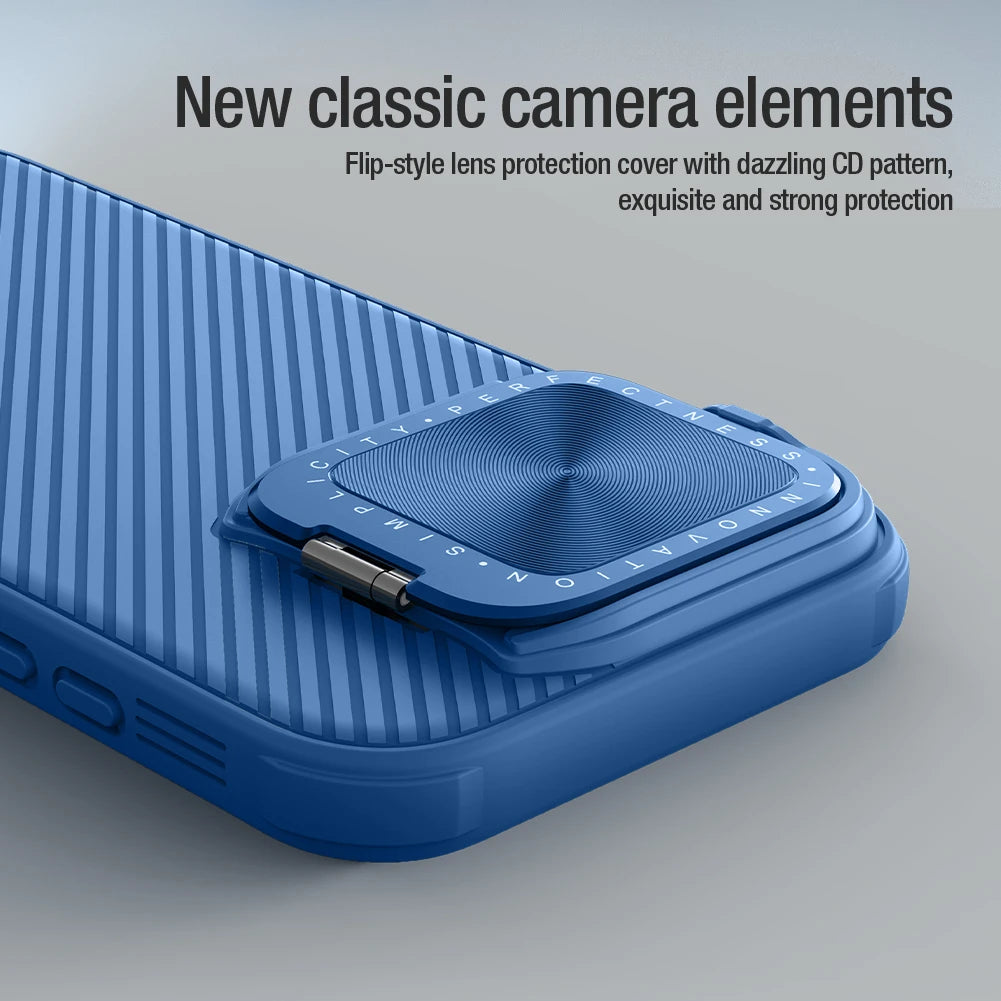 Nillkin For iPhone 16 Pro Max 5G/16 Pro Case CamShield Prop Case Lens cover metal bracket phone case shockproof protective cover