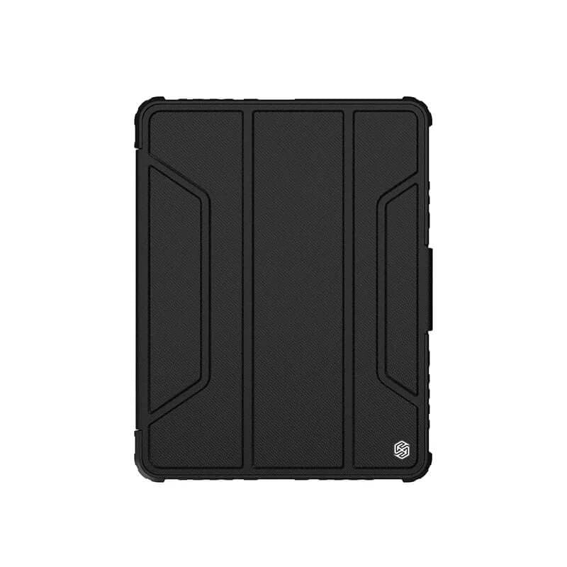 Nillkin iPad case Bumper Slide Camera Protect Case in sleek black design for iPad Air and Pro.
