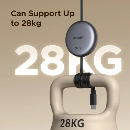 UGREEN USB-C Retractable Cable 100W PD Fast Charging