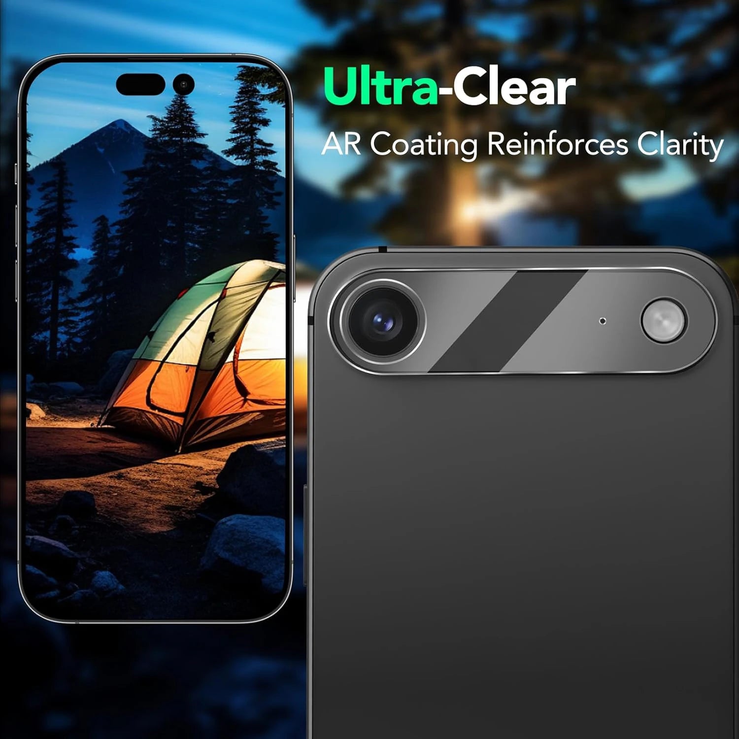 2+2Pack Tempered Glass Screen Protectors for IPhone 17Pro 16 15 14 ProMax Plus Back Films & Camera Lens Cover for IPhone 17Air