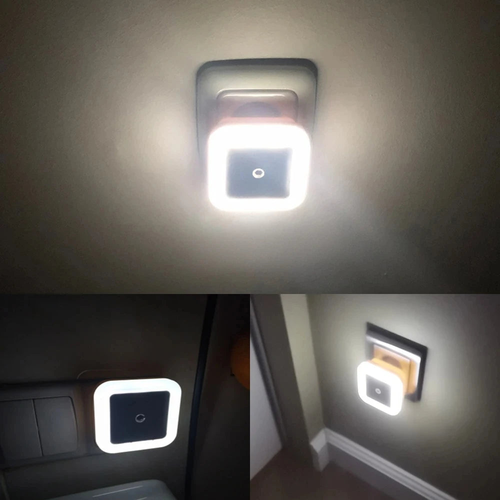 1/2PCS  Wireless Night Light LED Motion Sensor Light Night Lamp Children Bedroom Bedside Table Cabinet Lighting EU/US Plug Lamps
