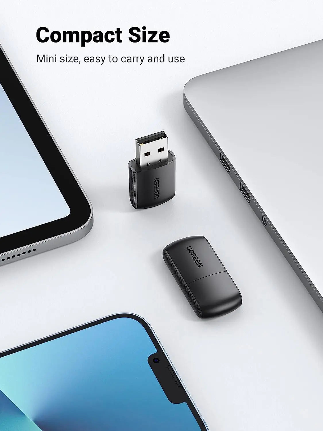 UGREEN AC650 USB WiFi Adapter for Desktop PC 5G 2.4G Dual Band WiFi Dongle Mini Wireless USB Computer Network Adapter