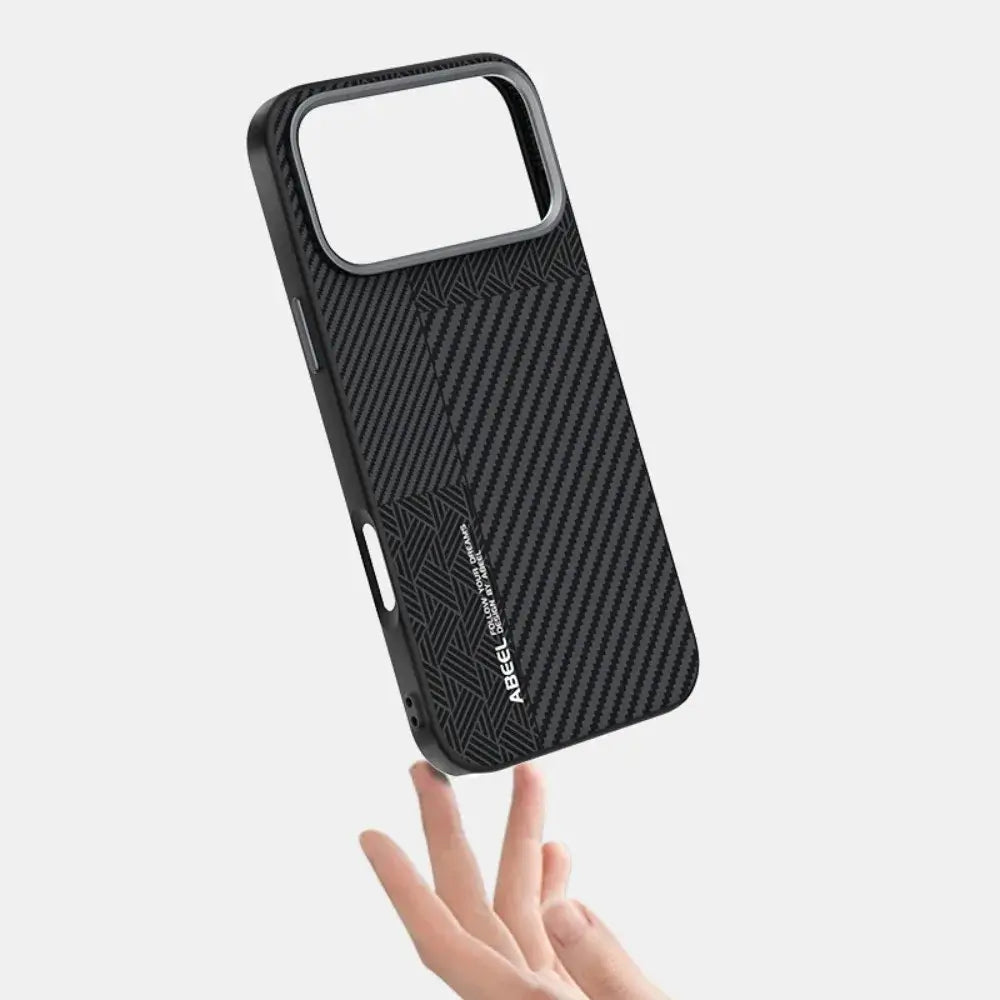 High Quality Carbon Fiber Texture Slim Case For iPhone 17 Air 17 Pro Max Wireless Charging Anti-drop Anti-Fingerprint Hard Cover