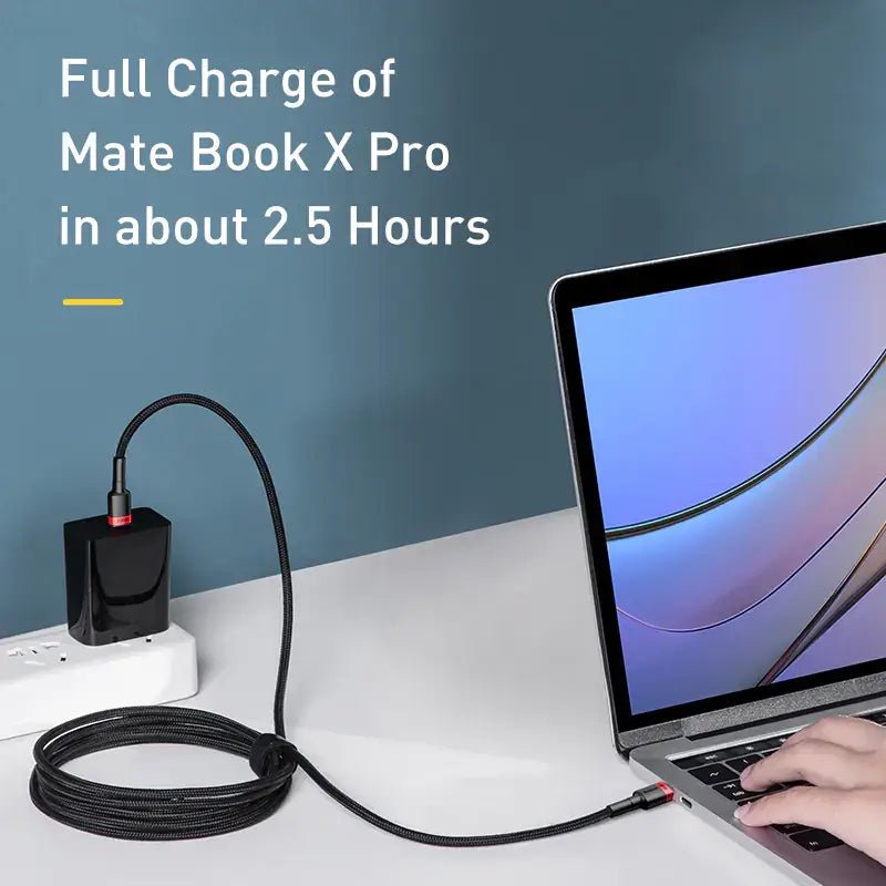 100W USB C Fast Charging Cable - Baseus for MacBook Pro