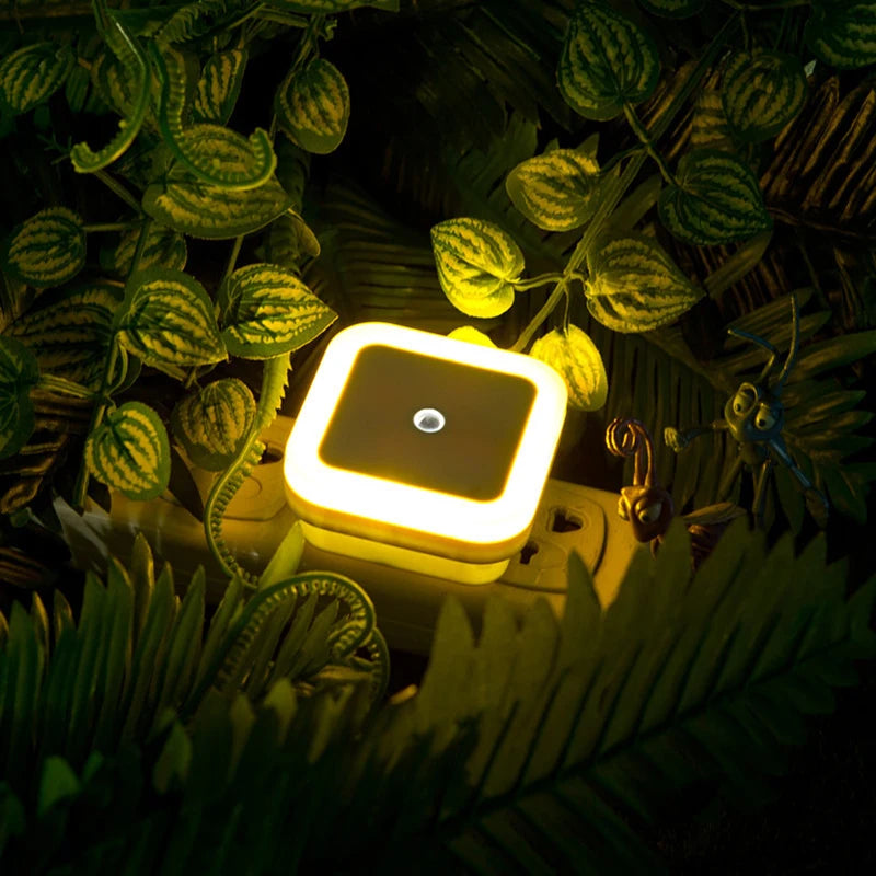 1/2PCS  Wireless Night Light LED Motion Sensor Light Night Lamp Children Bedroom Bedside Table Cabinet Lighting EU/US Plug Lamps