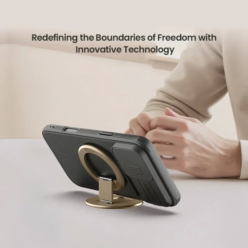 Support de maintien à double aimant NILLKIN, aimants militaires N52, support pliable à rotation continue à 360°, support fin à double axe pour tous les téléphones