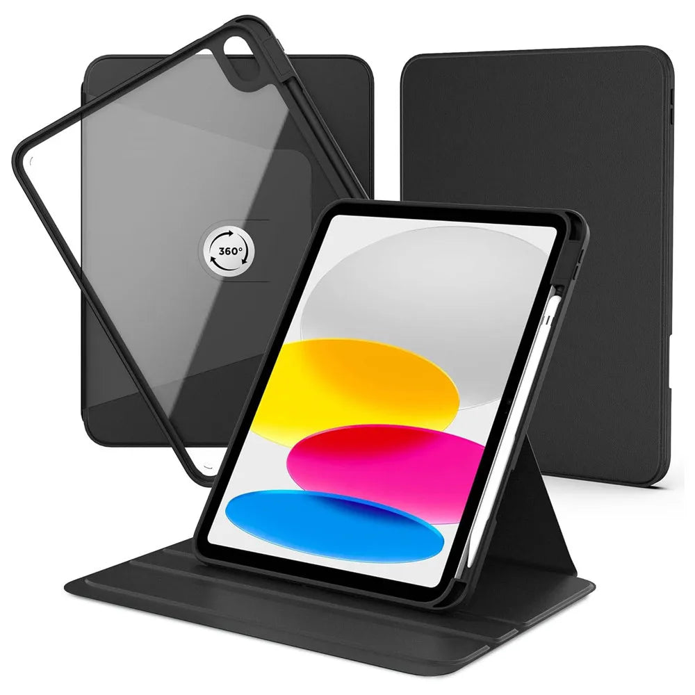 360° Rotation Cover for  iPad Air 11 M2 Air13 Pro 13 M4 Air5 Air4 iPad 10th 10.9in Mini 6 10.2inch Pro12.9 Shockproof Smart Case
