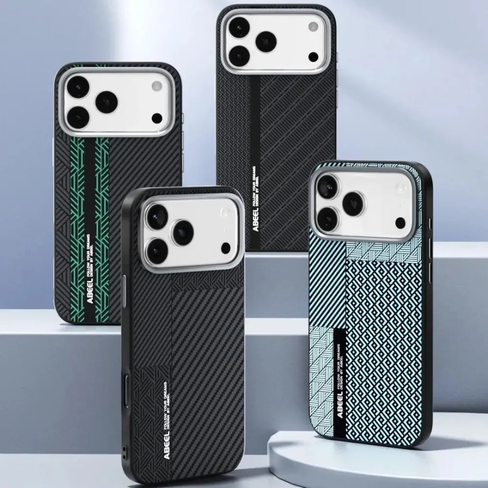 High Quality Carbon Fiber Texture Slim Case For iPhone 17 Air 17 Pro Max Wireless Charging Anti-drop Anti-Fingerprint Hard Cover