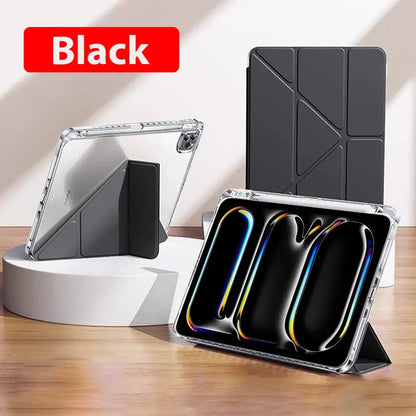 Case For iPad A16 2025 10 9 9th 10th Generation Pro 13 11th M4 12.9 Funda Air 11 5 4 M3 M2 Mini 7 6 A17 2024 8 HD Acrylic Cover