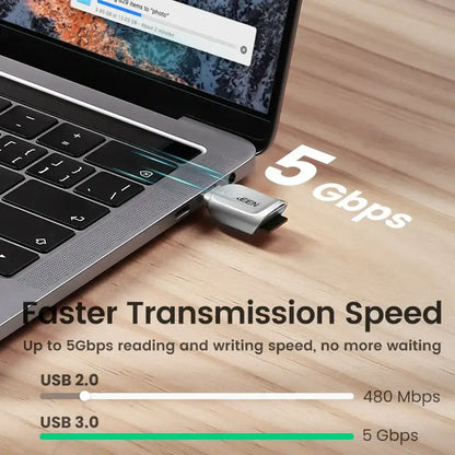 UGREEN USB-C Card Reader — Micro SD/TF OTG, USB3.0