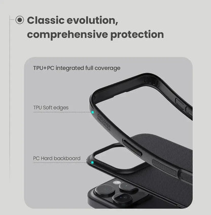 Coque Nillkin pour iPhone 16 Pro Max 16 Plus Super Frosted Shield Anti-empreintes digitales Coque magnétique Rigide PC Matte Arrière