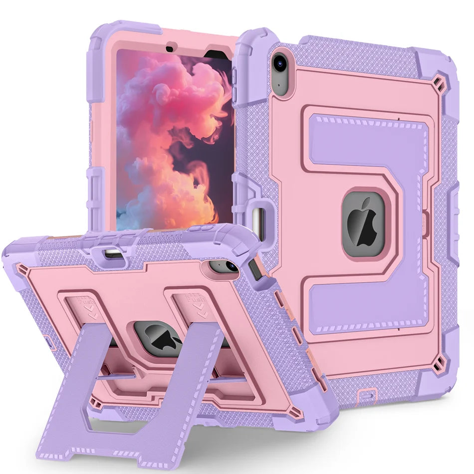 360 Rotation Stand Tablet Case For iPad 6 7 8 9 10th 11th Generation Pro 2025 11 Mini Air 4 5 10.9 inch Case Shockproof Cover