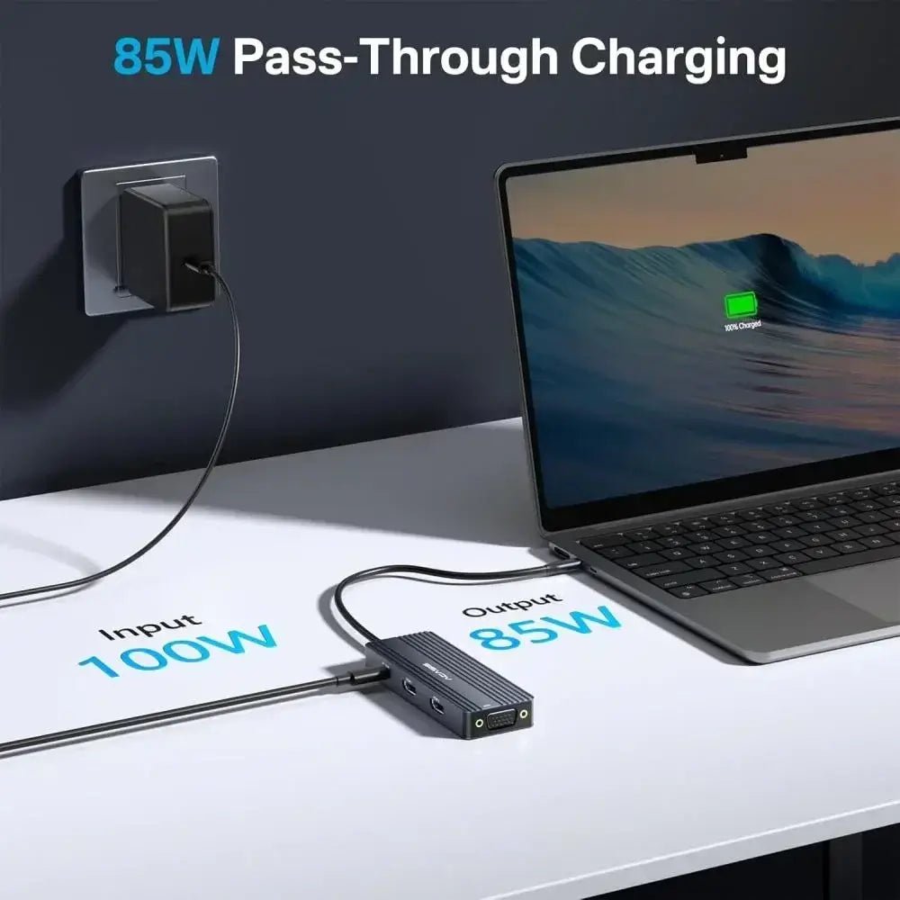 Acasis 8 in 1 USB-C Hub Docking Station