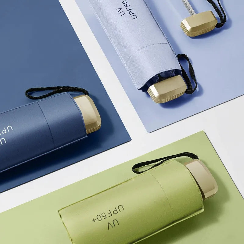 Mini five-fold umbrella sun protection sun umbrella sun protection anti-ultraviolet small and portable men and women fashion sun